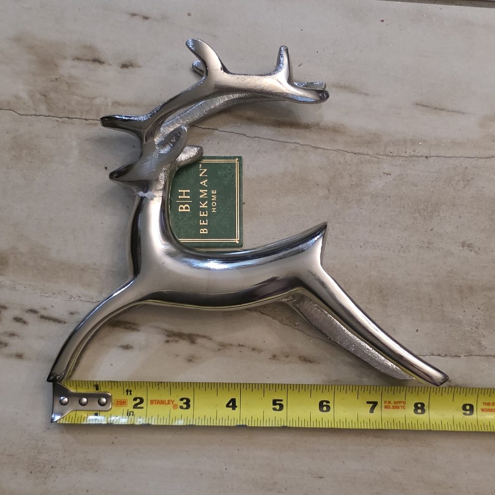 Beekman 1802 Silver Reindeer Decor - Picture 3 of 7